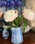 Stangl Élégant Vintage Hand Painted Blue Stangl Sponge Ware Tea or Coffee Pot For Sale - Image 4 of 9