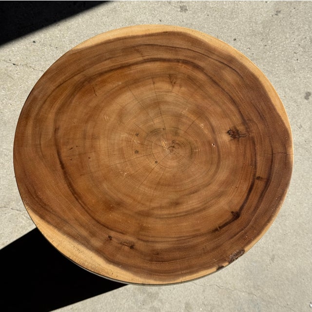Side Table in Natural Suar Wood, 1980s For Sale - Image 12 of 18