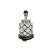 Blue White vase lamp is delightful with the heptagon pattern. The contrast is sharp on a walnut base with a rounded shade....