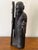 Black Large Antique Early 20th Century Chinese Wooden Shou Zing Statue, the Chinese God of Longevity For Sale - Image 8 of 12