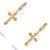 Divine Spark Cross Gold Vermeil Earrings, A Pair For Sale In Miami - Image 6 of 8