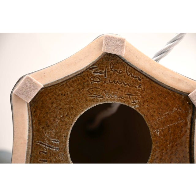 Vintage Danish Ceramic Table Lamps by Einar Johansen for Soholm, 1960, Set of 2 For Sale - Image 10 of 11