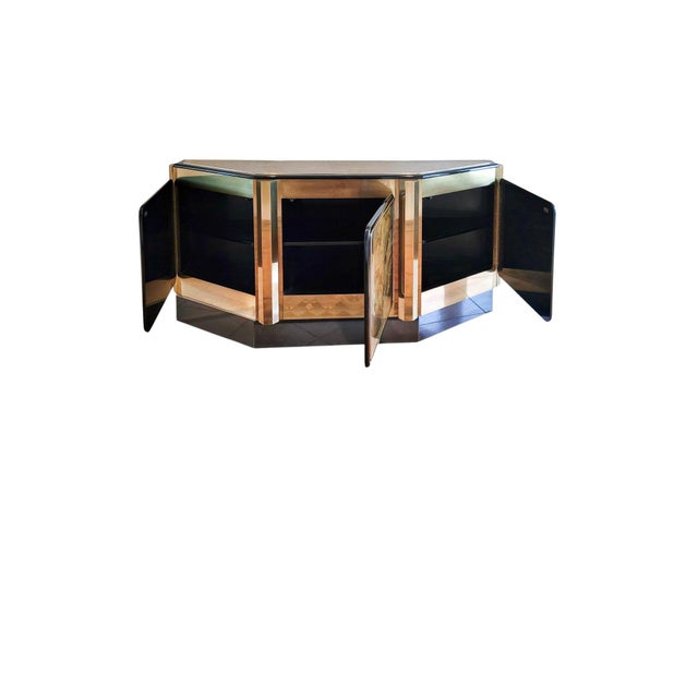 Bernhard Rohne for Mastercraft "Tree of Life" Credenza Console, Circa 1980s For Sale - Image 9 of 10