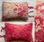 Large-Scale French Botanical Toile Pillow Sham — Rose Red on Natural Linen, Reversible For Sale - Image 6 of 15