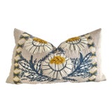 Image of Schumacher Wool Embroidered Pillow Cover 12x21 For Sale