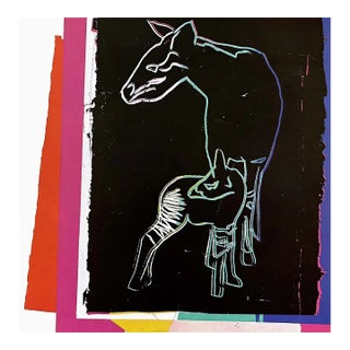 Andy Warhol Okapi 1986 Vanishing Animals For Sale