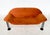 1980s Mid-Century Modern Orange Sofa attributed to Burkhard Vogtherr for Hain + Tohme, 1980s For Sale - Image 5 of 6