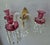 Very Rare c1800-1810 British George III Ormolu/ Cut Glass/ Pink Crystal 3 Candle Light Wall Sconce. This is an amazing...