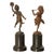 Mid 19th Century Pair Antique French Bronze Marble Putti Dancing Musicians Statues Sculpture 1860 For Sale - Image 5 of 13