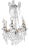 Small French 6-Light Chandelier in Crystal For Sale