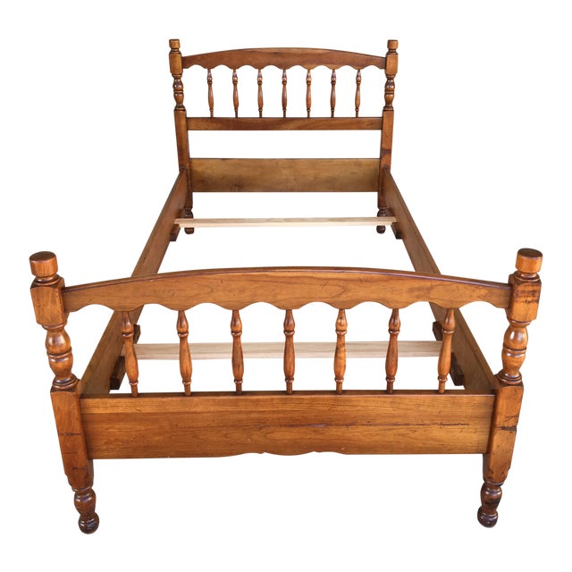 L. Stickley Cherry Valley Spindle Style Twin Bedframe Chairish