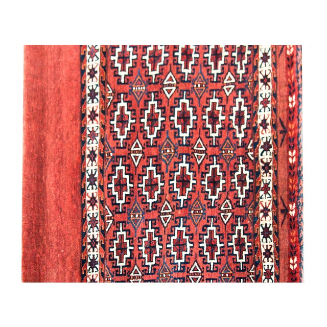 Early 20th Century Persian Yamut Bag Face Rug For Sale - Image 13 of 14