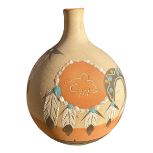 Vintage Southwestern Pueblo Handmade Pottery Vase by Betty Selby, Native American Art