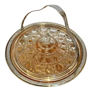 Mid 20th Century Federal Indiana Glass Candy Dish