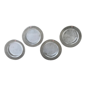 1990s Timo Sarpaneva Iittala Marcel Glass Plates, Postmodern- Set of 4