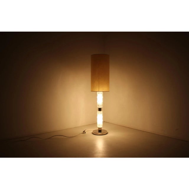 Glass Mid-Century Floor Lamp, Germany, 1970s For Sale - Image 7 of 12