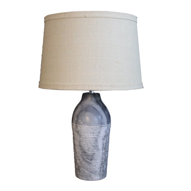 Mid 20th Century Fontana Arte Style Marble Lamp For Sale