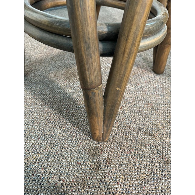 Mid 20th Century Mid Century Modern Bamboo Barstool For Sale - Image 12 of 12