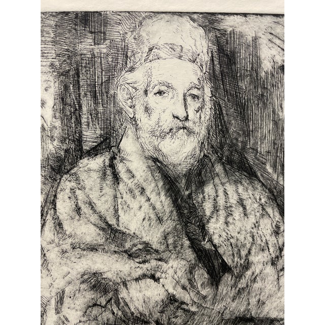 William Meyerowitz (1893-1981) Judaica etching on paper. Signed in the plate. From his New York Times obituary: Mr....