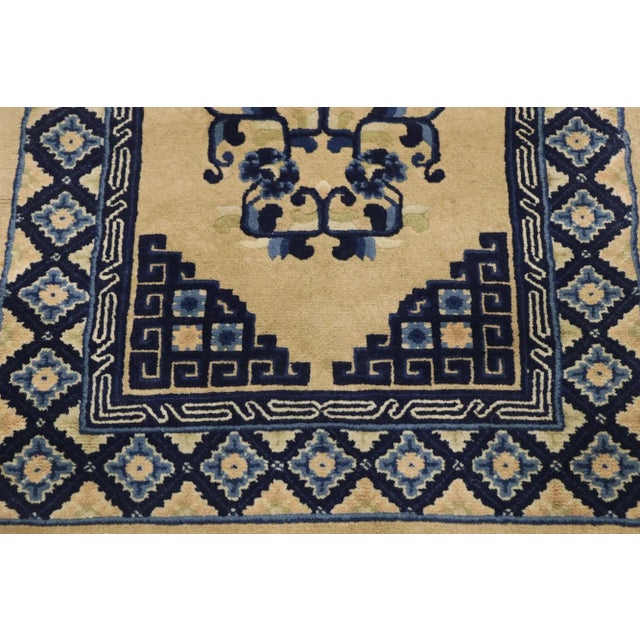 Antique Chinese Baotou Rug With Art Deco Style, 2'4 X 4'8 For Sale - Image 4 of 9