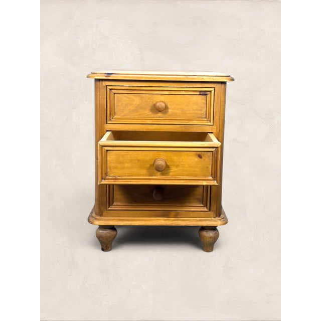 Vintage English Small Pine Chest of Drawers Solid pine chest of drawers with that warm, honeyed glow that only comes from...