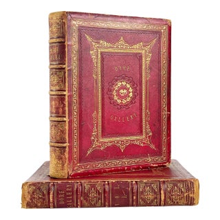 Rare Two Oversized Volume Set, the Doré Gallery: 250 Beautiful Engravings, Vol. I & II Gustave Doré c.1870 For Sale