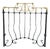 Art Nouveau Style Wrought Iron Bed Headboard, Spain, 1930s For Sale