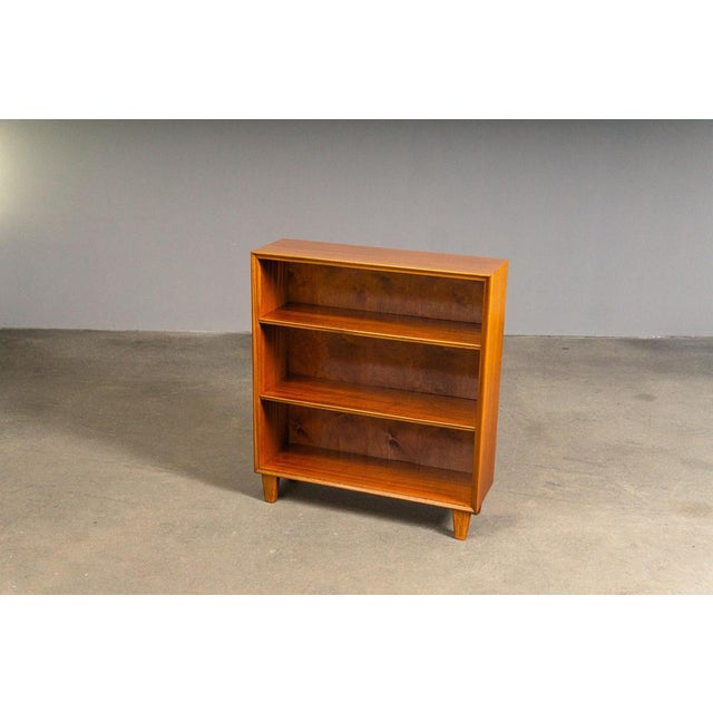 Wood Small Mid-Century Mahogany Bookshelf For Sale - Image 7 of 12