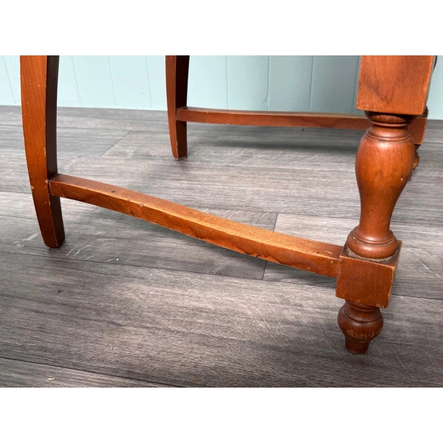 Italian Chairs in Beech and Velvet, 1960s, Set of 6 For Sale - Image 6 of 16