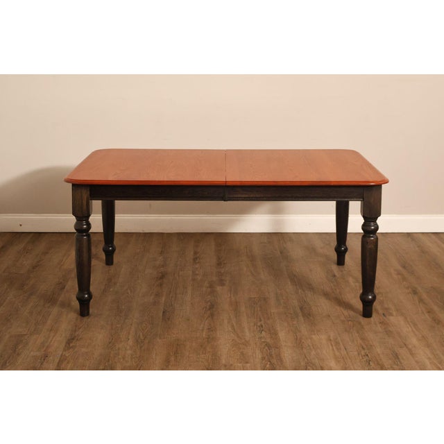 Farmhouse Style Oak Expandable Dining Table For Sale - Image 14 of 18