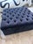 Baroque Upholstered Black Tufted Sofa & Ottoman For Sale - Image 3 of 6
