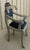 Mid-Century Anglo-Indian Klismos Style Metal Clad Chairs W/ Lions & Velvet - Pair For Sale In Atlanta - Image 6 of 11
