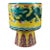 Vintage Yellow Ground Famille Rose Stem Cup With Green Dragons For Sale