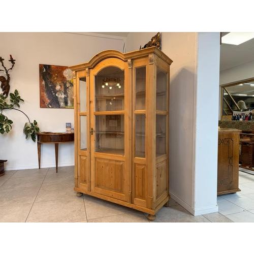 Rustic Farmhouse Display Cabinet For Sale - Image 9 of 17