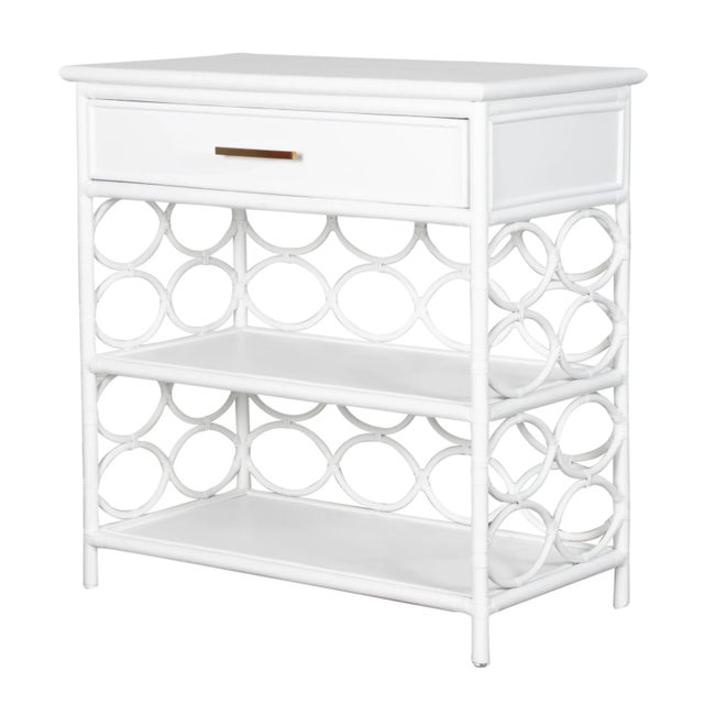 Wood Infinity End Table - White For Sale - Image 7 of 7