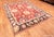 A Remarkably Youthful Rich Red Color Background Large Scale Design Vintage Indian Agra Area Rug, Country of Origin: India,...