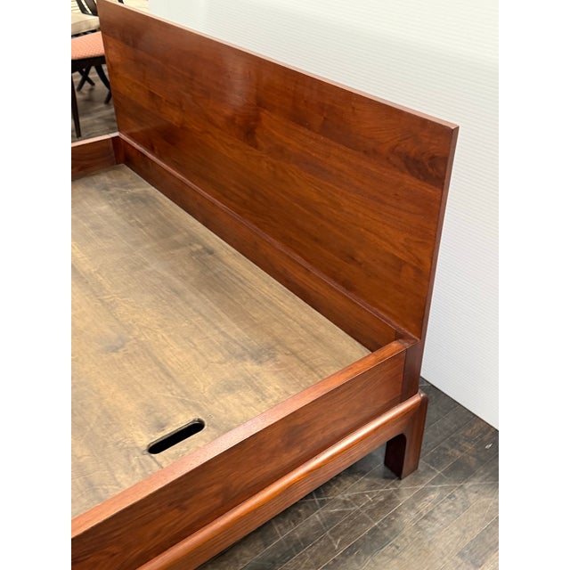 Queen Size Bespoke Ming Platform Bed Frame For Sale In San Francisco - Image 6 of 12