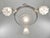 Metal French Art Deco Chandelier by Petitot, 1930s - Stepped Chevron Geometric Glass For Sale - Image 7 of 10