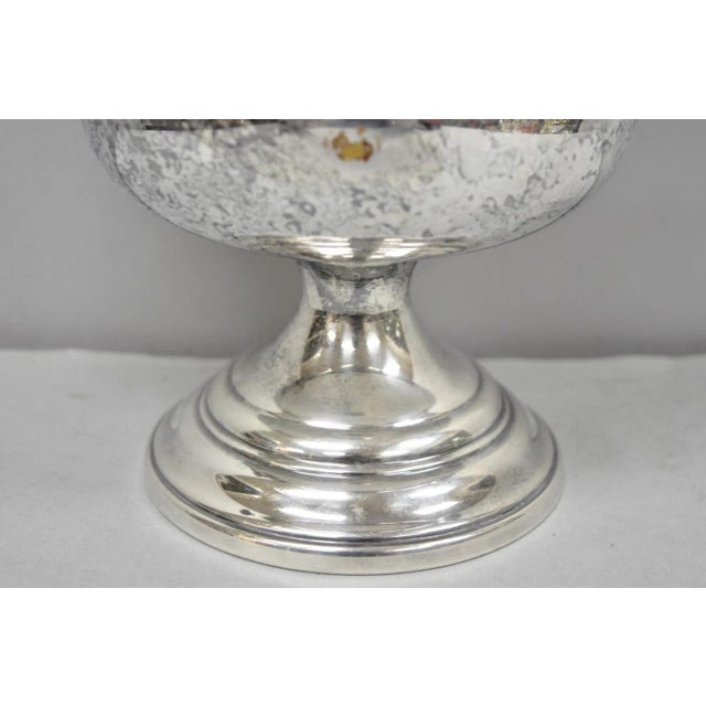 Vintage Sheridan Victorian Engraved Silver Plated Champagne Chiller Ice Bucket For Sale - Image 10 of 18