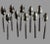 Mid 20th Century Vintage Retro Art Deco Dominica 48 Piece Stainless Flatware Set for 8 by Oneida Silver For Sale - Image 5 of 9