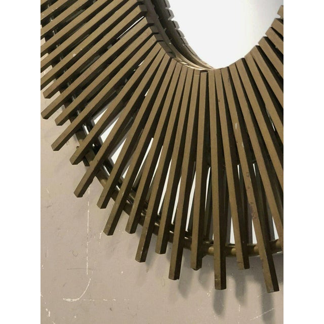 Modern French Craft Iron Sun Mirror, 1950s For Sale - Image 3 of 7