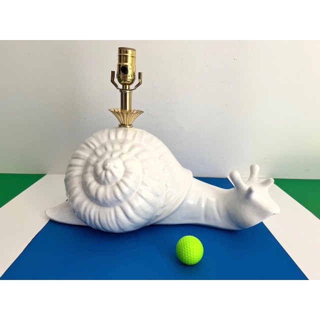 Mid Century Italian Snail Lamp For Sale - Image 9 of 18