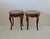 French Late 20th Century French Louis XV Style Occasional Side Tables Feature Green Marble Tops, Non-Identical-a Pair For Sale - Image 3 of 18