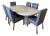 Directional Mid-Century Modern Dinning Set With Chairs by Design Institute America For Sale