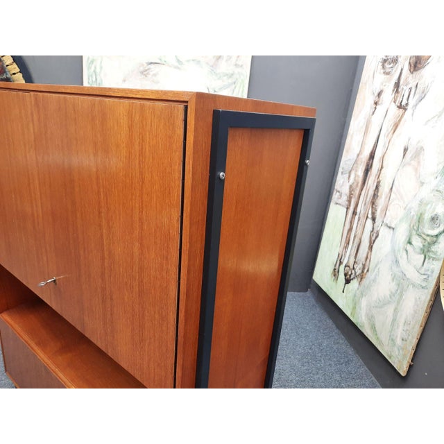 Mid-Century Danish Style Teak Highboard, 1970s For Sale - Image 9 of 11