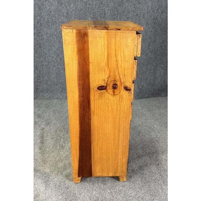 Brown Vintage Light Pine 7-Drawer Lingerie Chest For Sale - Image 8 of 14