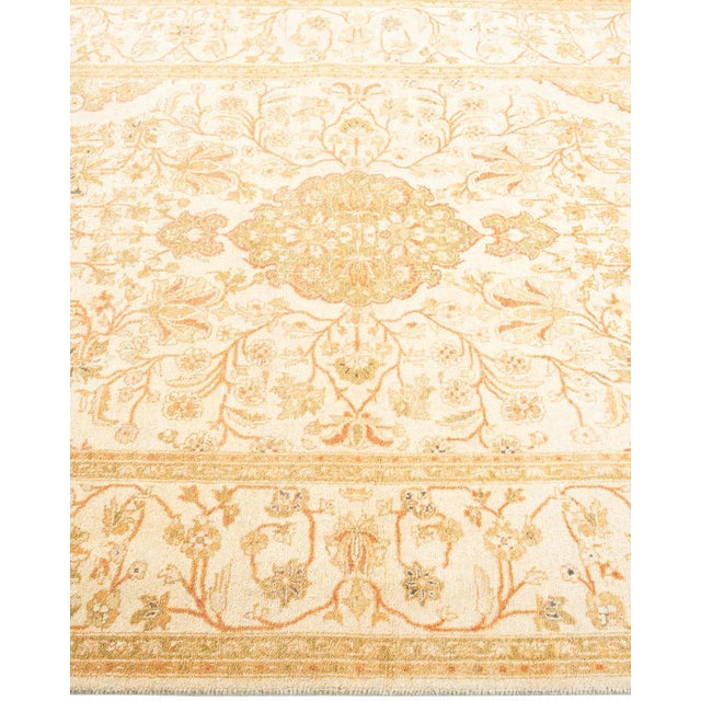 Mogul Collection Hand-Knotted Area Rug - Ivory 4' 1" x 6' 2" For Sale - Image 4 of 9