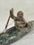 Rustic Vintage Alaskan Inuit Style Soapstone Kayak Hunter Sculpture by Chuck Poupart For Sale - Image 3 of 7