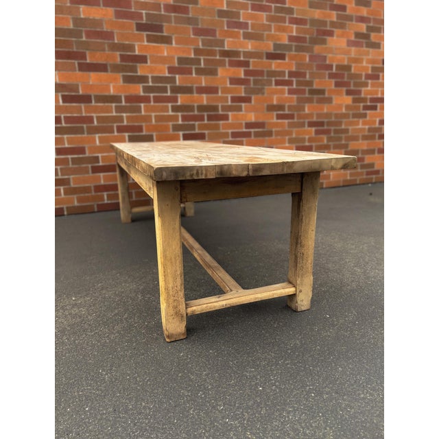 19th Century Oak Farmhouse Table For Sale - Image 15 of 18