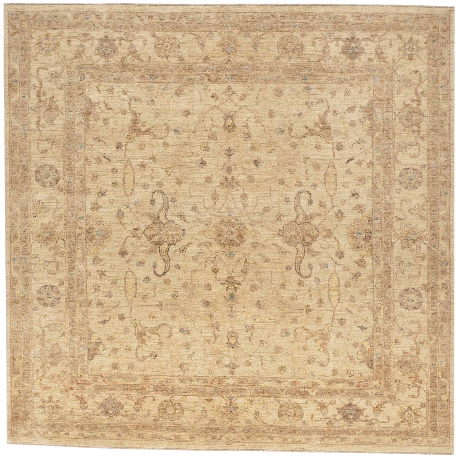 Hand Knotted Pakistan Rug - 8'x 8' | Chairish
